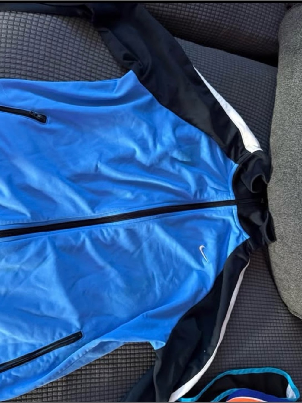Nike Men’s Blue and Black Full-Zip Performance Jacket